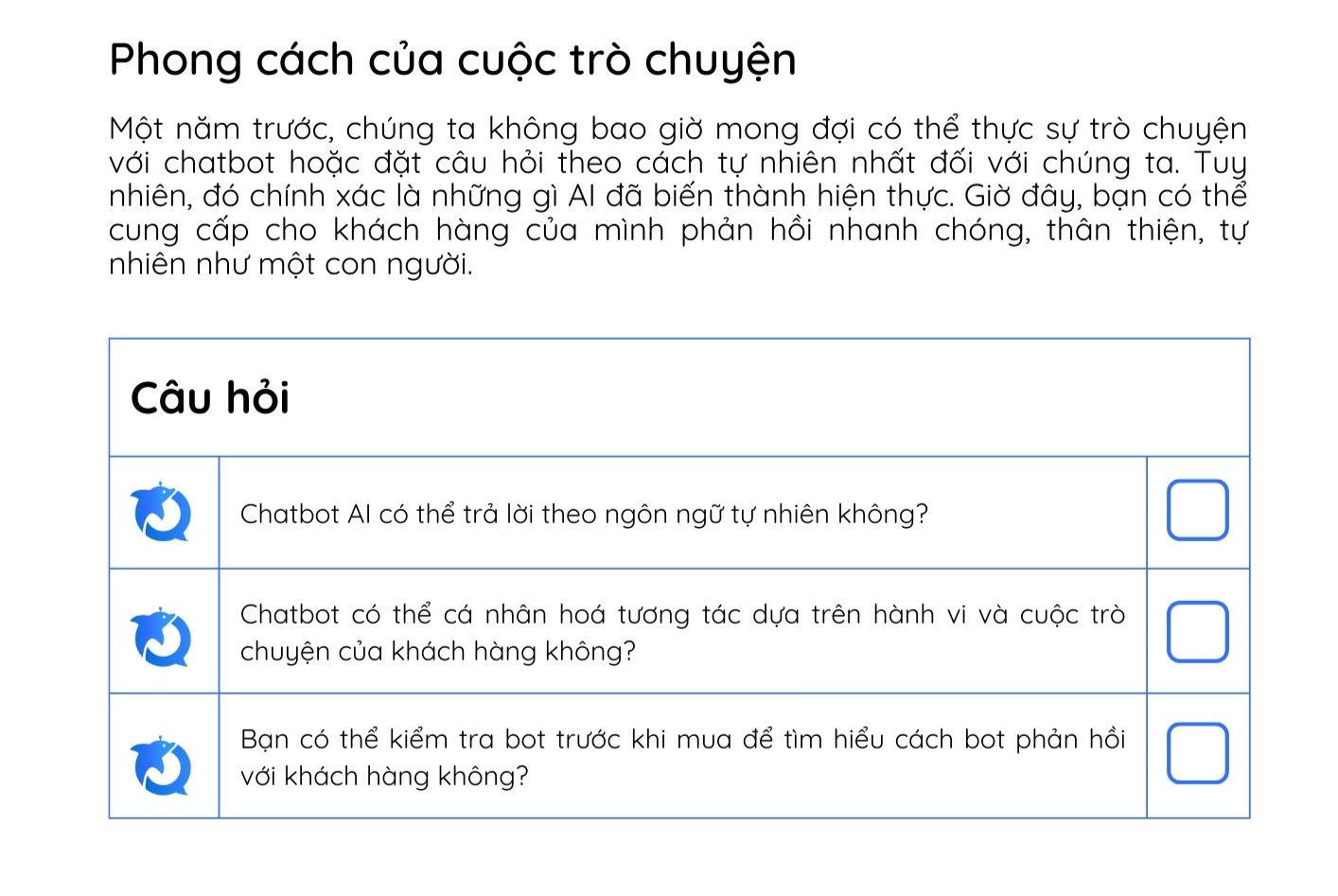 Bí Quyết Lựa Chọn AI Chatbot Đáng Tin Cậy: Checklist Đánh Giá